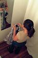 undressing girl