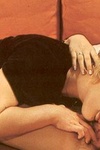 Two horny retro lesbians exploring their hairy snatches