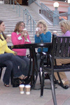 Sexy MILFs get some lunch then have some dessert back at their pad