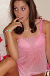 chloe playing in her room with her blue panties