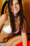 With her hair in her face and a sweet bikini on danica has my hottness vote