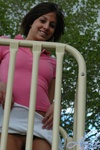 Alyssa gets naughty at the playground