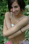 Alyssa gets naked outside in the Garden