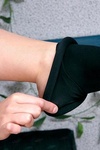 Sophisticated hottie in stockings get wet and plays at the office