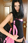 Cute teen hottie looks so cute with her bad girl style waiting to get naked