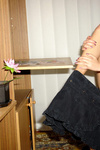 Katrina strips off to show her unbelievably sexy body on this clerical chair
