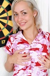 Who is down for some darts with a really cute teen hottie watch kelly throw some bullseyes