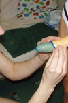 Bizarre teenies inserting glass in their wet wide pussies