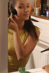 Britney Lightspeed gets naughty while putting on makeup