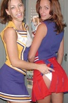 Brandy Didder and her girlfriends get ready for cheerleading practice